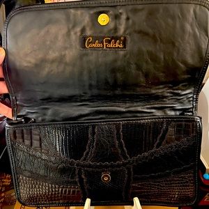 Carlos Falchi Vintage Snake and alligator skin bag with strap